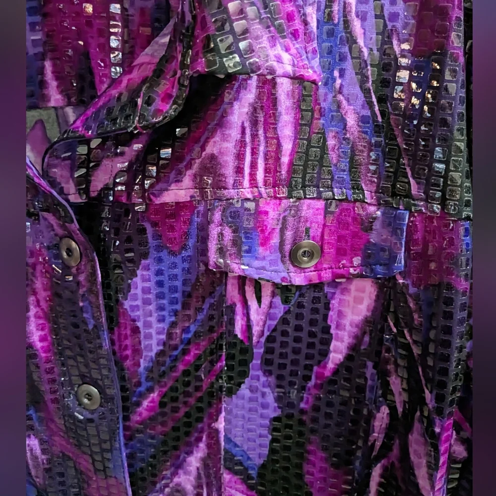 Notations, NWOT, Women's, Button Front, Lightweight, Shimmering Shacket, Size 3X - Picture 5 of 10